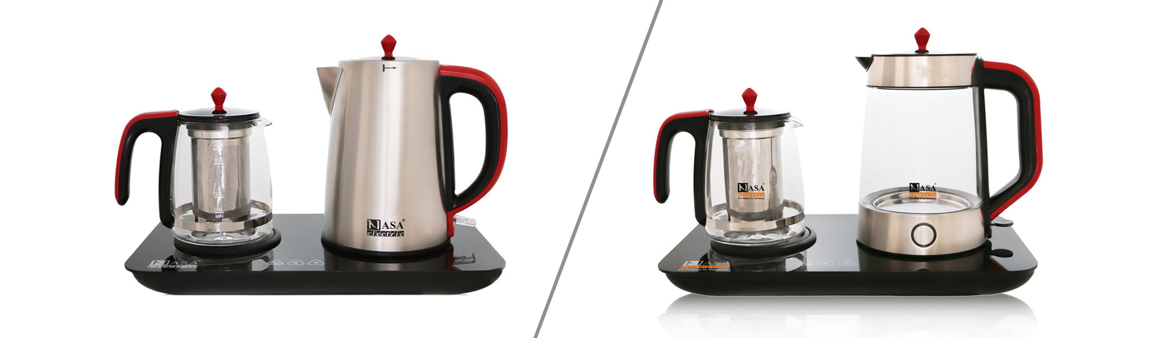 چای ساز استیل بهتره یا شیشه‌ای؟